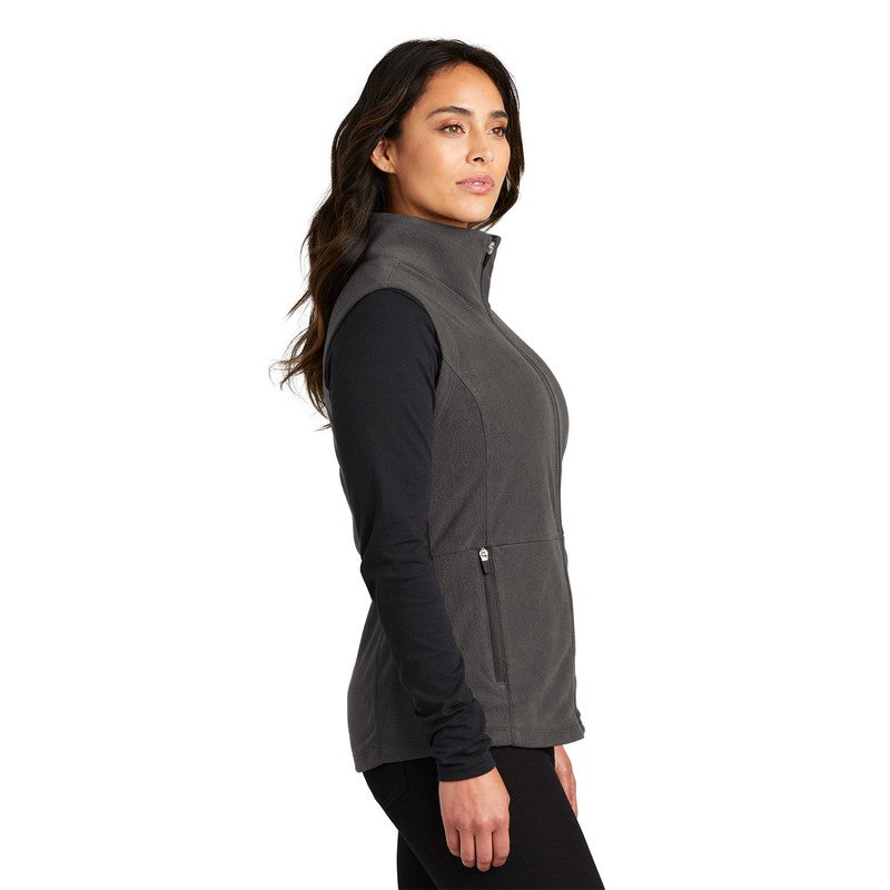 NEW CAPELLA Port Authority® Ladies Accord Microfleece Vest - Pewter