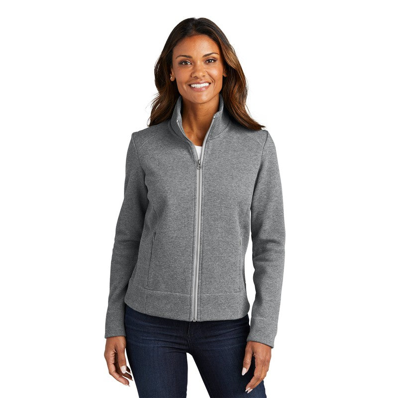 CAPELLA Port Authority® Ladies Network Fleece Jacket - Grey Heather