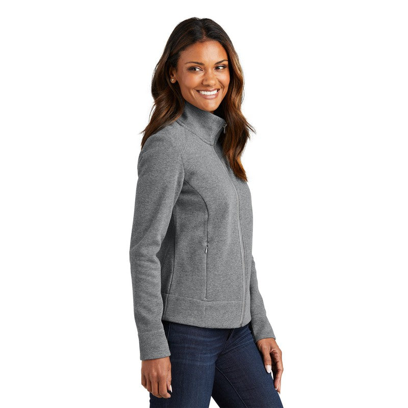 CAPELLA Port Authority® Ladies Network Fleece Jacket - Grey Heather
