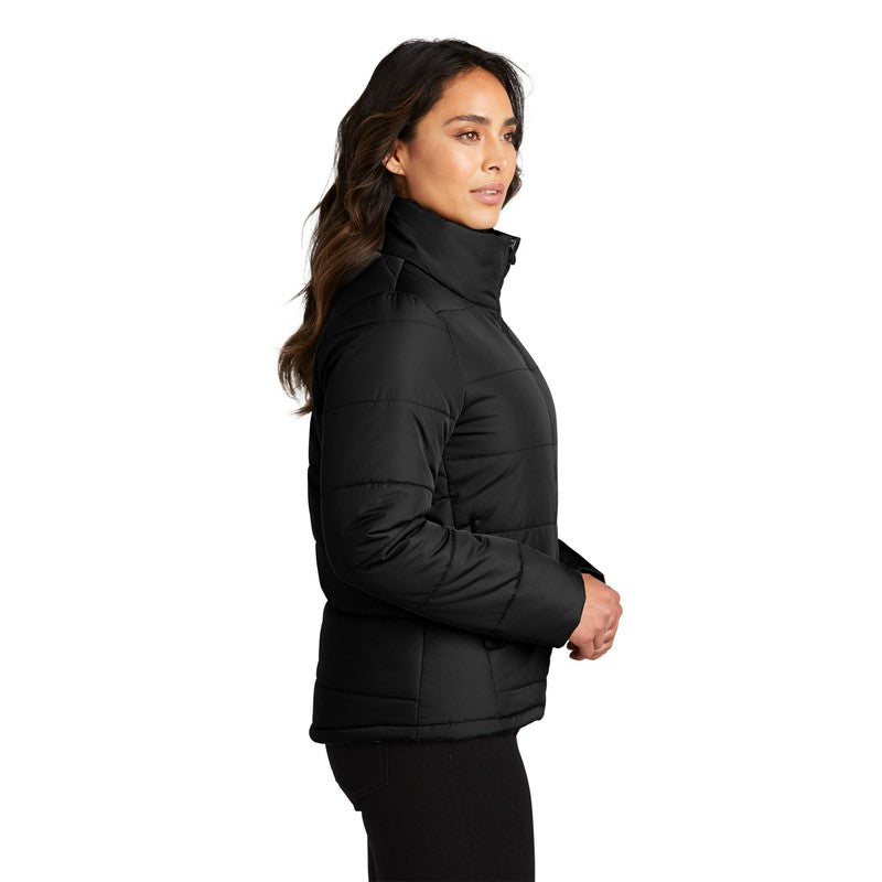 NEW CAPELLA Port Authority® Ladies Puffer Jacket - Black