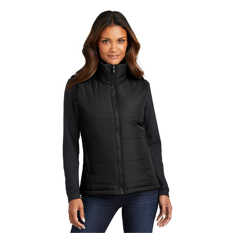 NEW CAPELLA Port Authority® Ladies Puffer Vest - Black