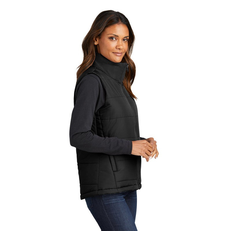 NEW CAPELLA Port Authority® Ladies Puffer Vest - Black