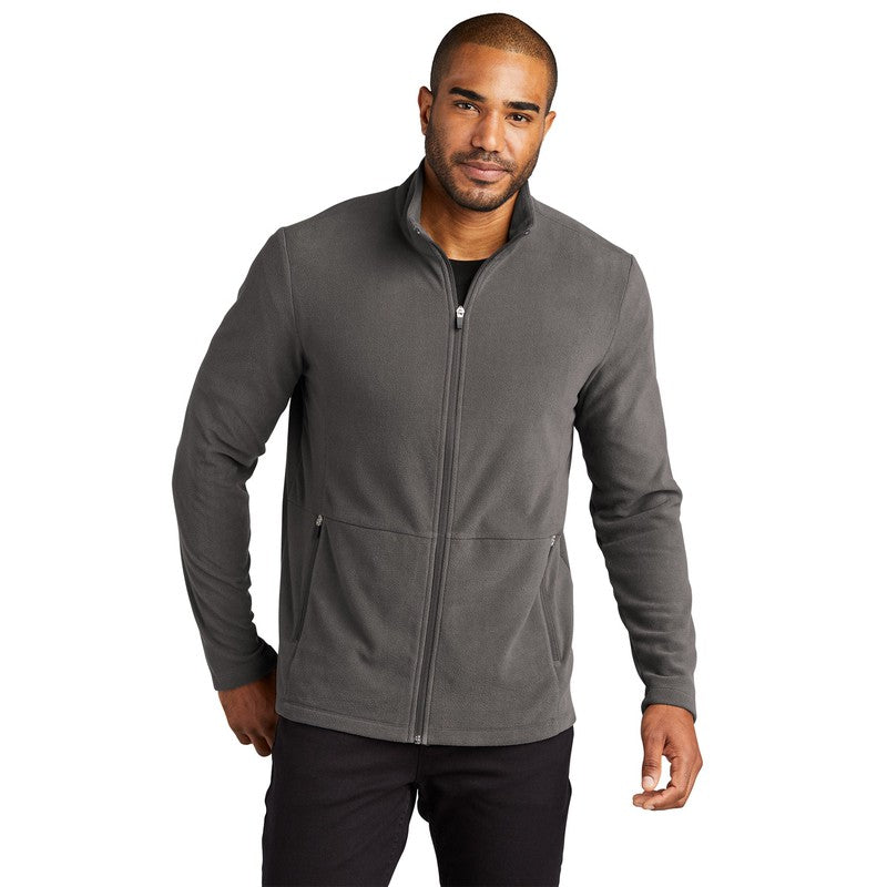 NEW CAPELLA Port Authority® Accord Microfleece Jacket - Pewter