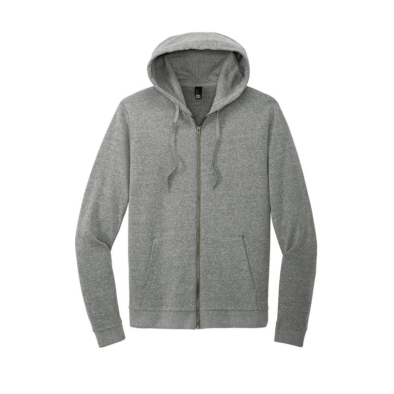 CAPELLA District® Perfect Tri® Fleece Full-Zip Hoodie - Heathered Charcoal