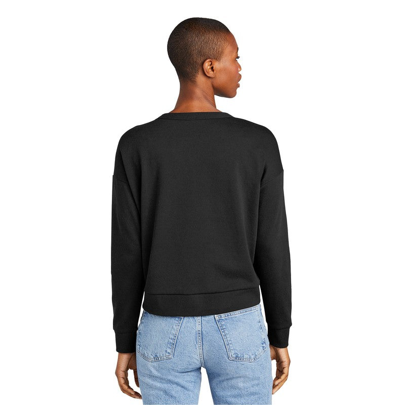 CAPELLA District® Women’s Perfect Tri® Fleece V-Neck Sweatshirt - Black