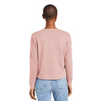 CAPELLA District® Women’s Perfect Tri® Fleece V-Neck Sweatshirt - Blush Frost