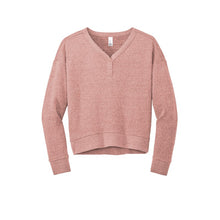 Load image into Gallery viewer, NEW CAPELLA District® Women’s Perfect Tri® Fleece V-Neck Sweatshirt - Blush Frost