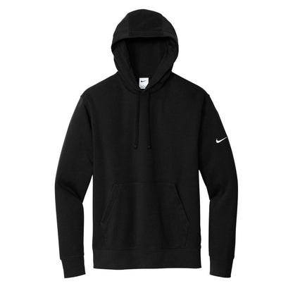 NEW CAPELLA UNISEX Nike Club Fleece Sleeve Swoosh Pullover Hoodie - Black