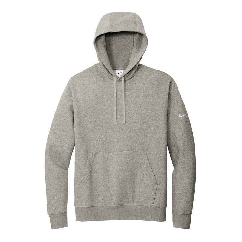 CAPELLA UNISEX Nike Club Fleece Sleeve Swoosh Pullover Hoodie - Dark Grey Heather
