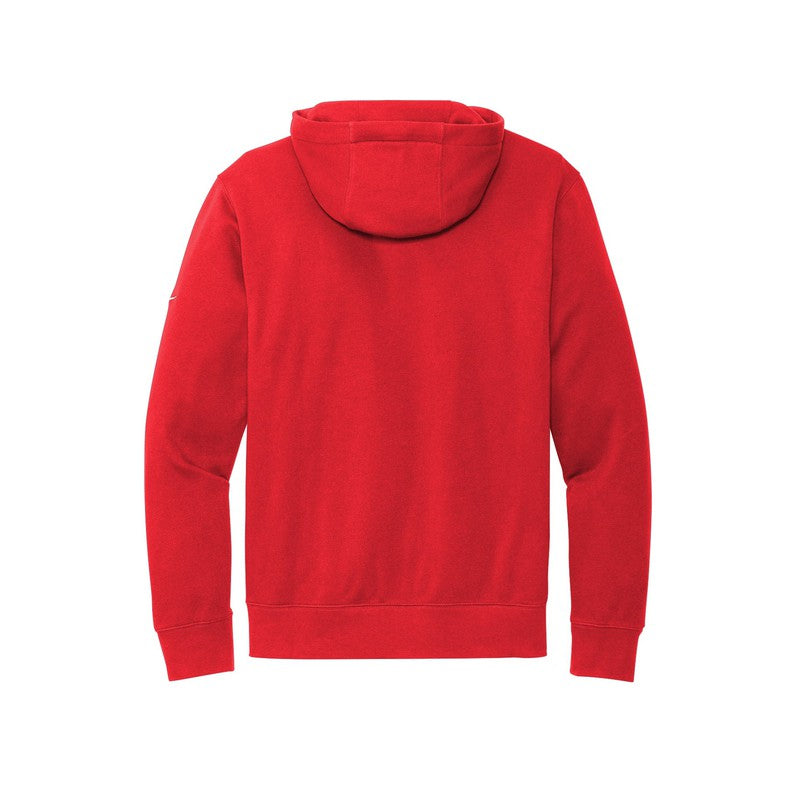 NEW CAPELLA UNISEX Nike Club Fleece Sleeve Swoosh Pullover Hoodie - University Red