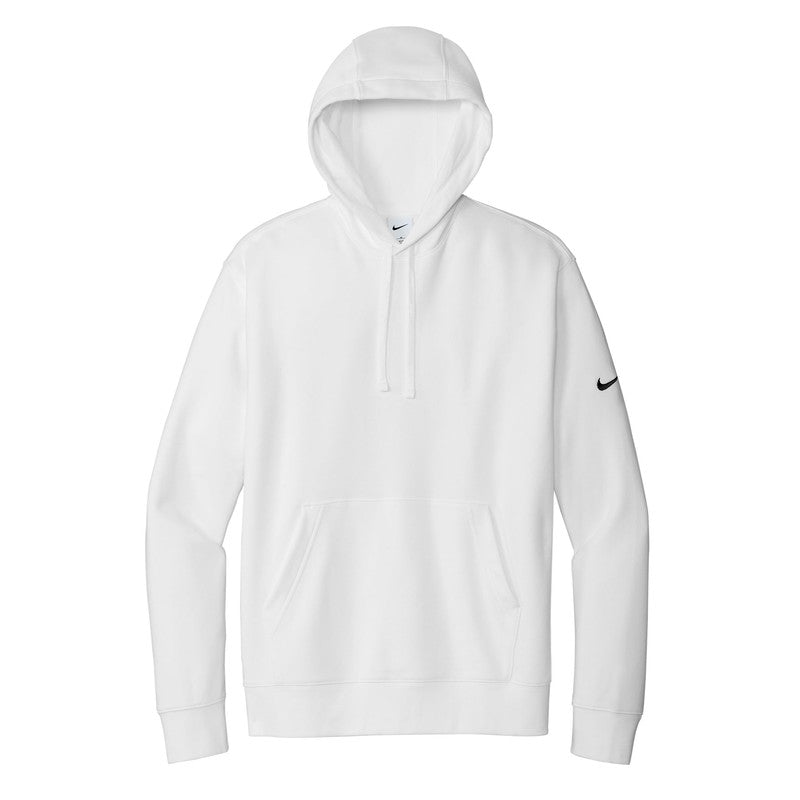 CAPELLA UNISEX Nike Club Fleece Sleeve Swoosh Pullover Hoodie - White
