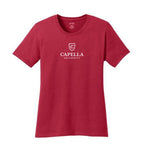 CAPELLA Port & Company® Ladies Core Cotton Tee - Red