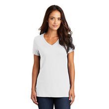 Load image into Gallery viewer, District ® Women’s Perfect Weight ® V-Neck Tee - Bright White