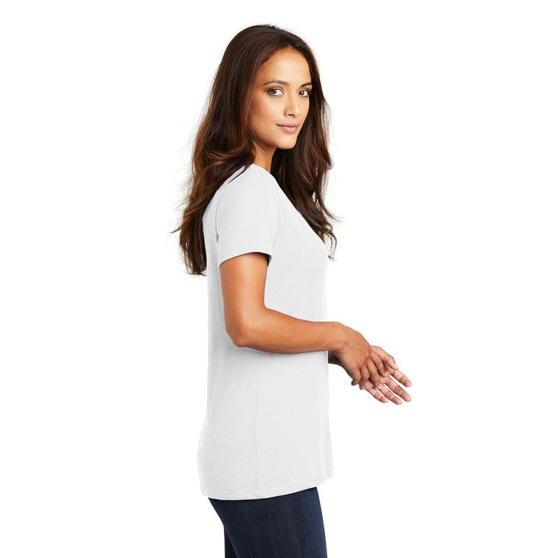 NEW CAPELLA District ® Women’s Perfect Weight ® V-Neck Tee - Bright White