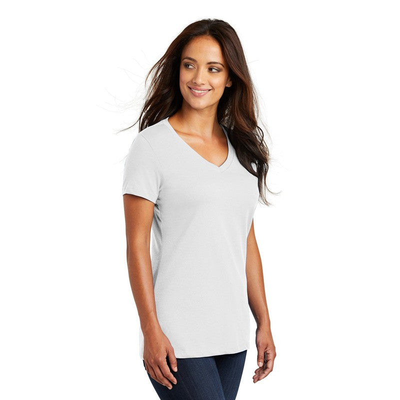 NEW CAPELLA District ® Women’s Perfect Weight ® V-Neck Tee - Bright White