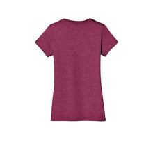 Load image into Gallery viewer, District ® Women’s Perfect Weight ® V-Neck Tee - Heathered Loganberry