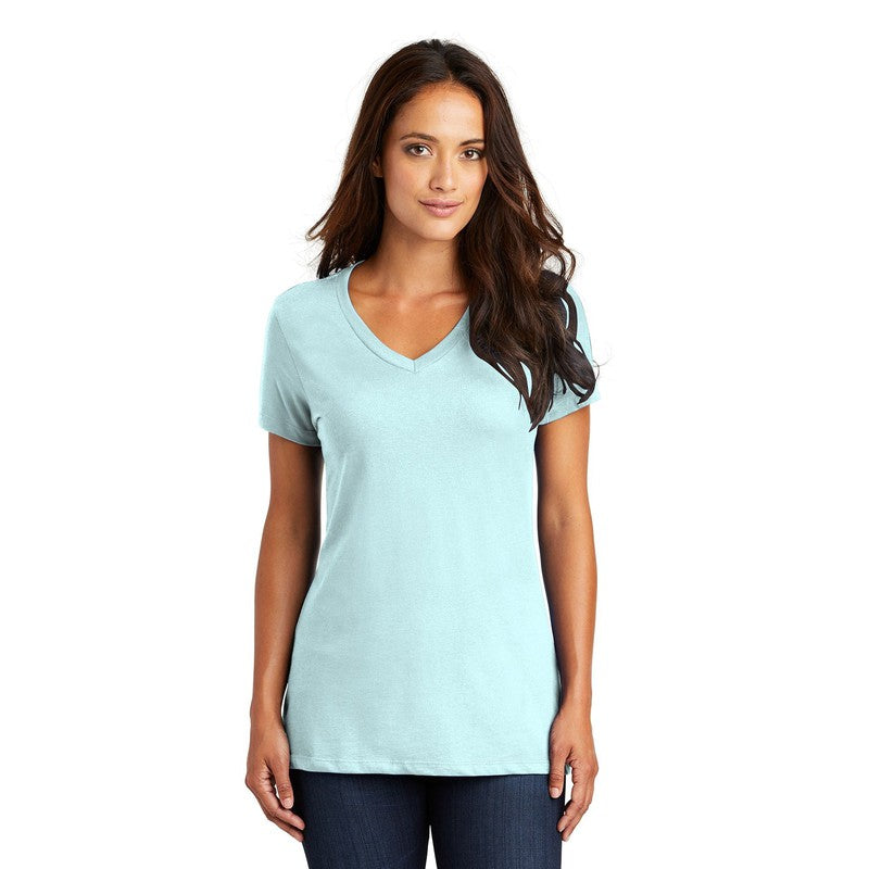 NEW CAPELLA District ® Women’s Perfect Weight ® V-Neck Tee - Seaglass Blue