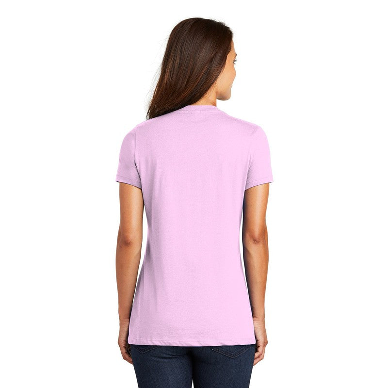 NEW CAPELLA District ® Women’s Perfect Weight ® V-Neck Tee - Soft Purp ...