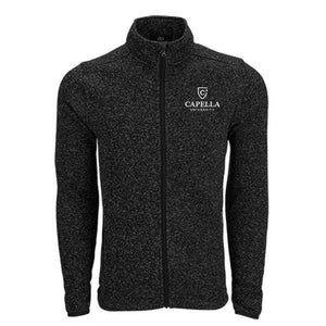 Men's Summit Sweater-Fleece Jacket - Black Heather