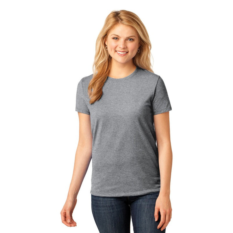CAPELLA Port & Company® Ladies Core Cotton Tee - Athletic Heather