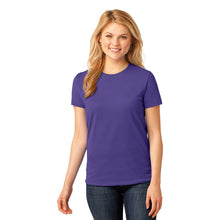 Load image into Gallery viewer, Port &amp; Company® Ladies Core Cotton Tee - Purple