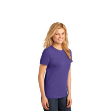 Load image into Gallery viewer, Port &amp; Company® Ladies Core Cotton Tee - Purple