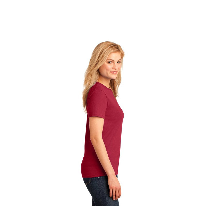 CAPELLA Port & Company® Ladies Core Cotton Tee - Red