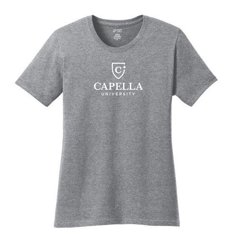 CAPELLA Port & Company® Ladies Core Cotton Tee - Athletic Heather