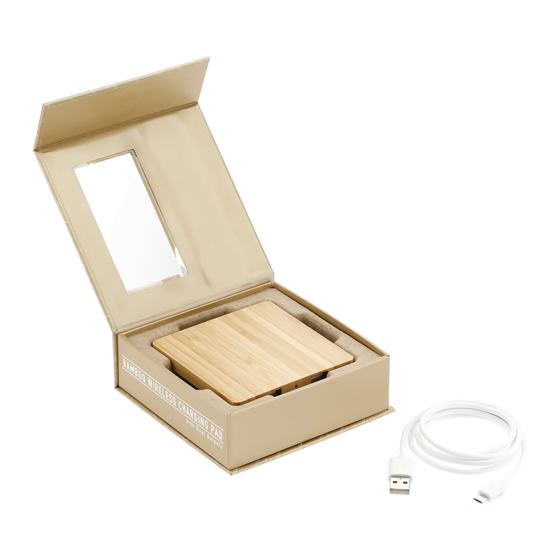 CAPELLA Bamboo Wireless Charging Pad with Dual Outputs