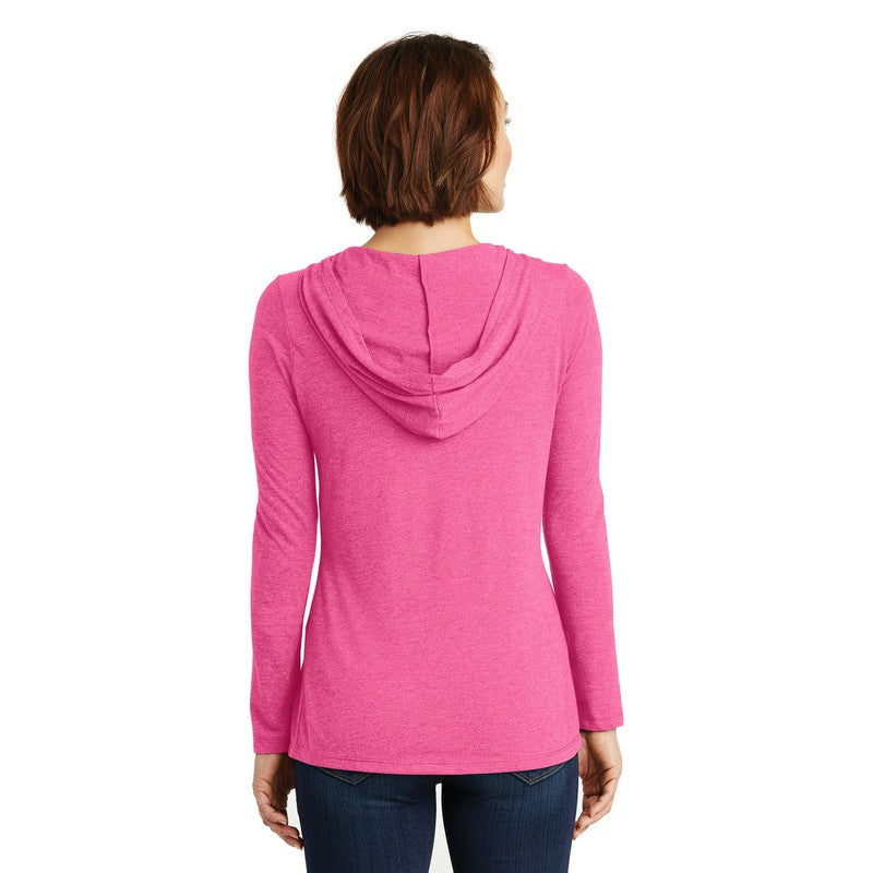 NEW CAPELLA District ® Women’s Perfect Tri ® Long Sleeve Hoodie - Fuchsia Frost