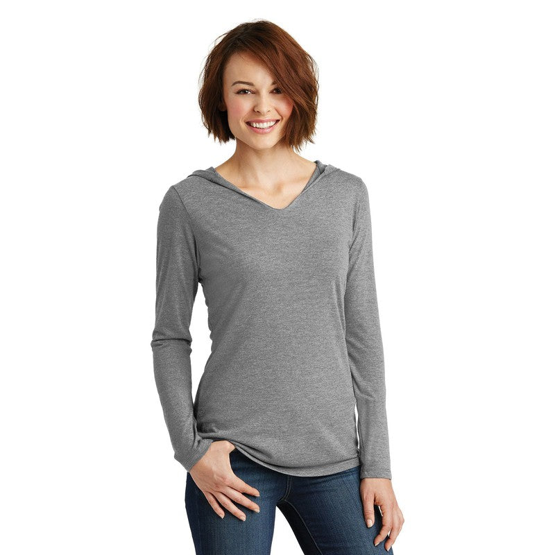 CAPELLA District ® Women’s Perfect Tri ® Long Sleeve Hoodie - Grey Frost