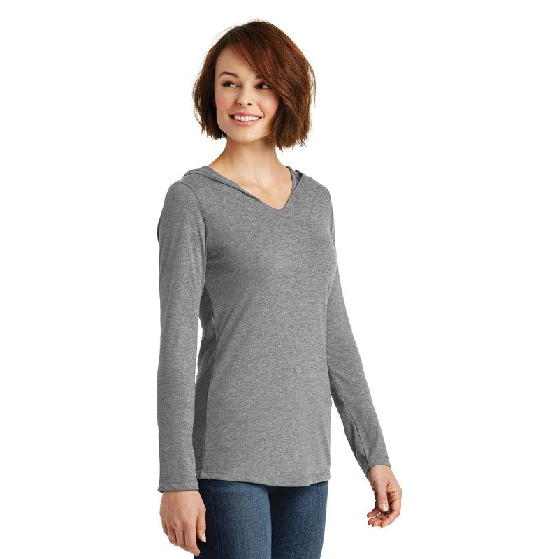 CAPELLA District ® Women’s Perfect Tri ® Long Sleeve Hoodie - Grey Frost