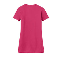 Load image into Gallery viewer, New Era® Ladies Heritage Blend V-Neck Tee - Deep Pink