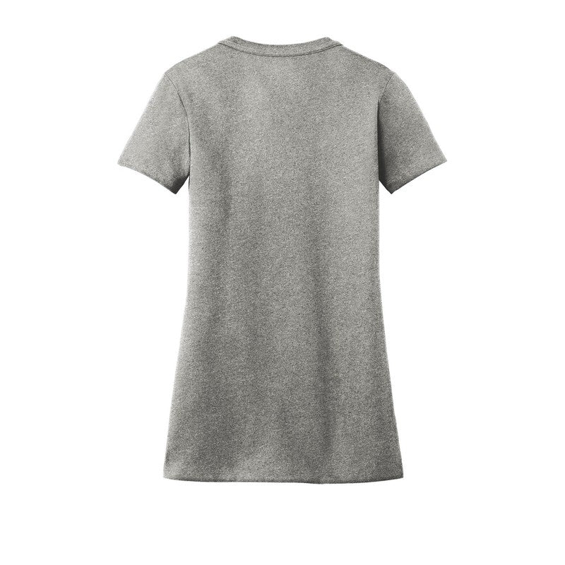 NEW CAPELLA New Era® Ladies Heritage Blend V-Neck Tee - Light Graphite Twist