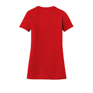 New Era® Ladies Heritage Blend V-Neck Tee - Scarlet