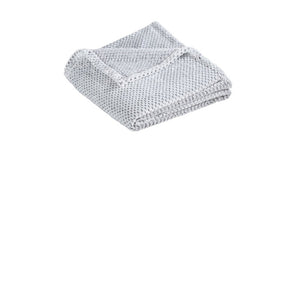 Port Authority ® Plush Texture Blanket - Shadow Grey