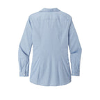 CAPELLA Port Authority ® Ladies Pincheck Easy Care Shirt - Blue Horizon/ White