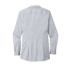 Port Authority ® Ladies Pincheck Easy Care Shirt - Gusty Grey/ White