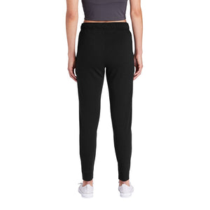 Sport-Tek ® Ladies PosiCharge ® Tri-Blend Wicking Fleece Jogger - Black Triad Solid