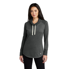Load image into Gallery viewer, New Era ® Ladies Sueded Cotton Blend Cowl Tee - Black Heather