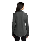 CAPELLA New Era ® Ladies Sueded Cotton Blend Cowl Tee - Black Heather