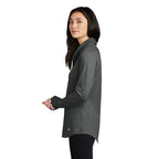 CAPELLA New Era ® Ladies Sueded Cotton Blend Cowl Tee - Black Heather