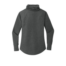 Load image into Gallery viewer, New Era ® Ladies Sueded Cotton Blend Cowl Tee - Black Heather