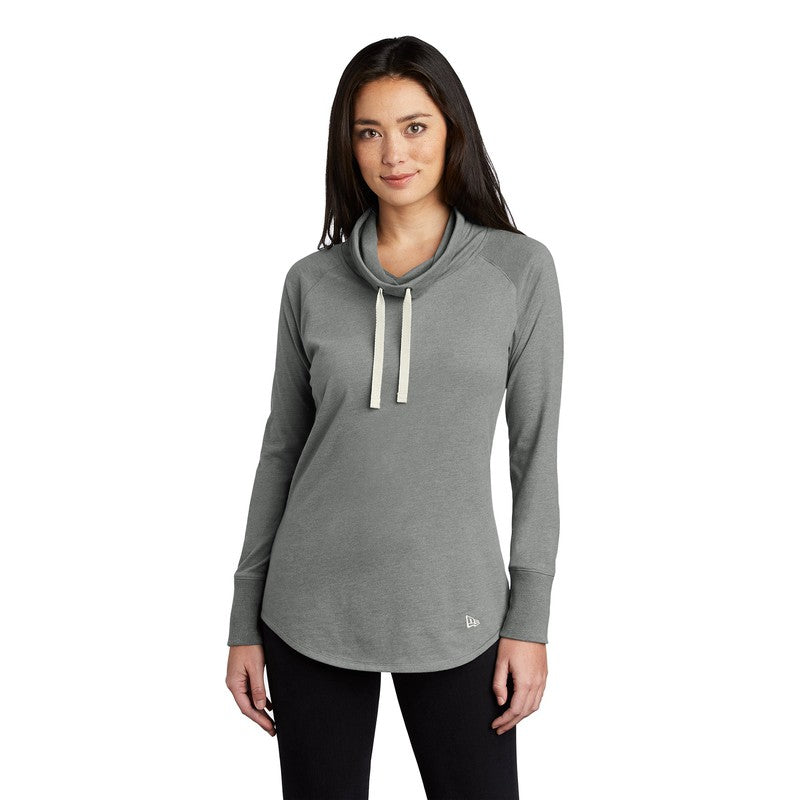 CAPELLA New Era ® Ladies Sueded Cotton Blend Cowl Tee - Shadow Grey Heather