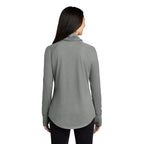 CAPELLA New Era ® Ladies Sueded Cotton Blend Cowl Tee - Shadow Grey Heather