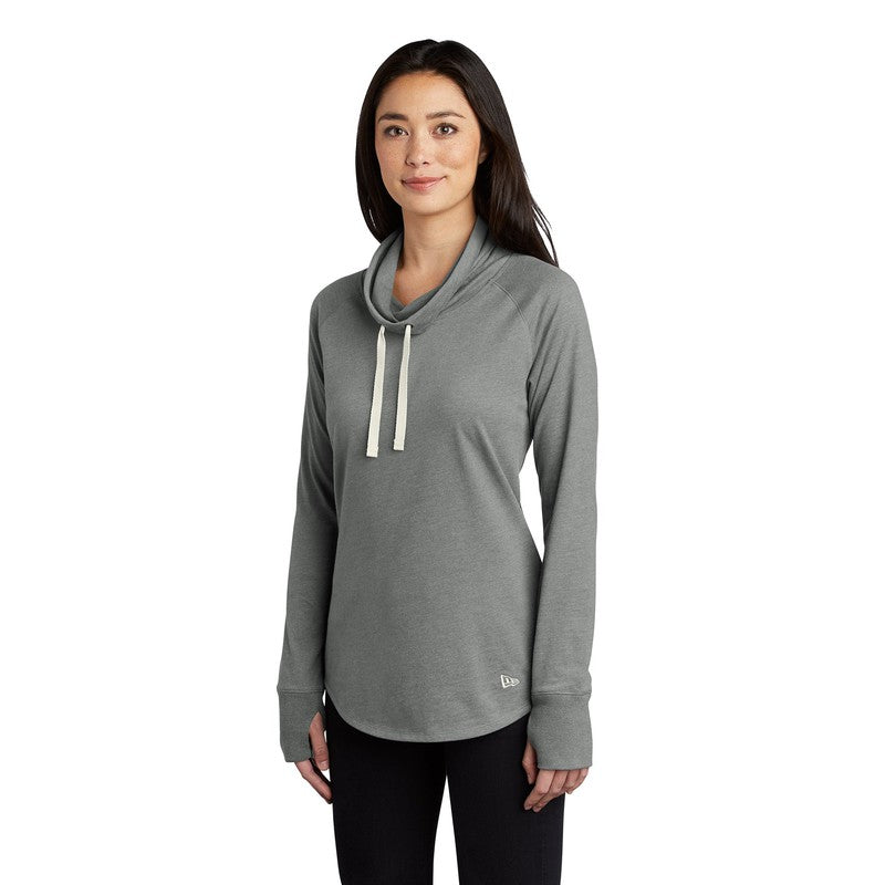 CAPELLA New Era ® Ladies Sueded Cotton Blend Cowl Tee - Shadow Grey Heather