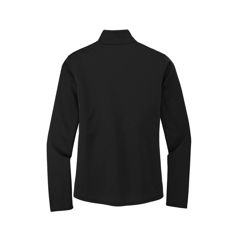 CAPELLA Port Authority ® Ladies Silk Touch ™ Performance 1/4-Zip - Black/ Steel Grey