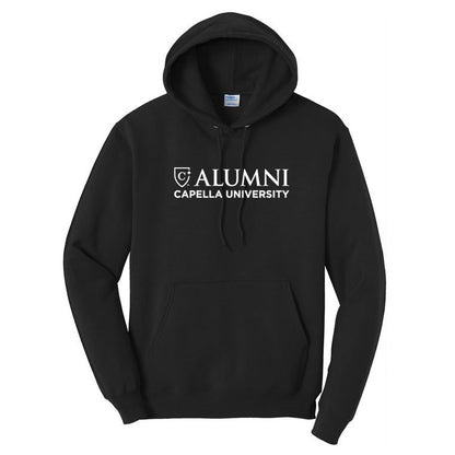 CAPELLA ALUMNI MEN'S Core Fleece Pullover Hooded Sweatshirt - Black