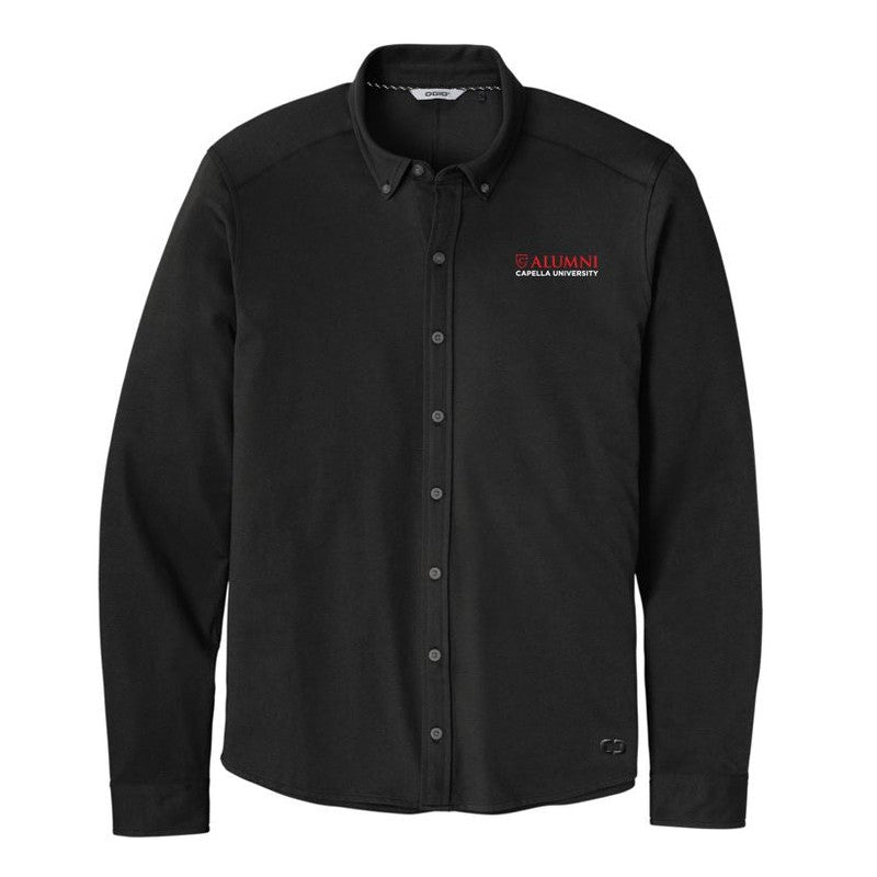 CAPELLA ALUMNI OGIO ® Code Stretch Long Sleeve Button-Up - Blacktop
