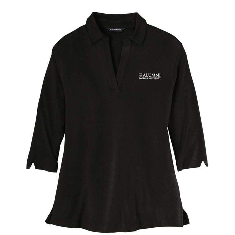 CAPELLA ALUMNI Ladies Luxe Knit Tunic - Deep Black